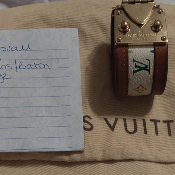 Louis Vuitton white multicolor  monogram bracelet - Picture 6 of 7
